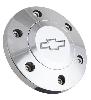 POLISHED BILLET CHEVY HORN BUTTON - 6 HOLE